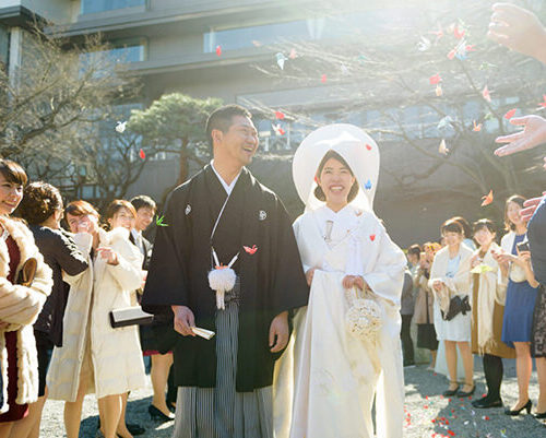 【写真で解説】八芳園の結婚式｜チャットでの披露宴